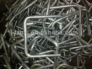 grade8.8/10.9 hdg square bend u bolt