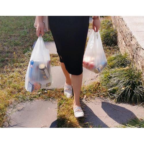 PLA Corn Starch Vegetable Fruit Waterproof Shopping Bags