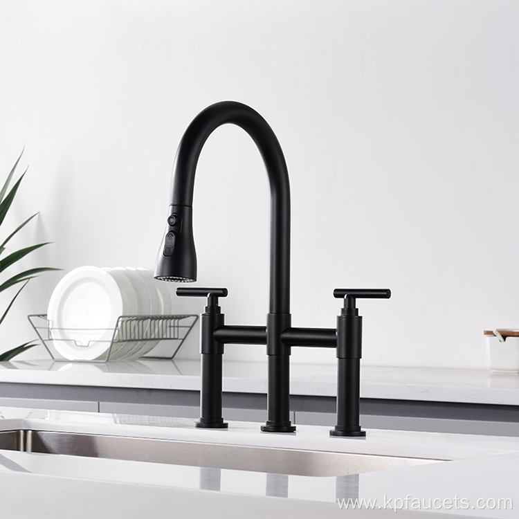 Pull Down Sprayer Kitchen Waterfall Faucet