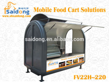 cheapest mobile fryer food cart /Stainless Steel Snack Cart/pizza cart