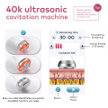 Máquina de adelgazamiento por cavitación ultrasónica 40K Omeina 3 en 1