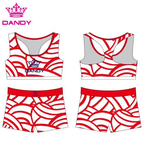 Sublimated ကောင်မလေး Cheerleading ယူနီဖောင်း