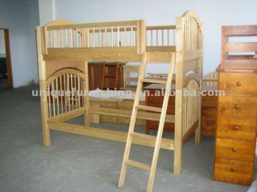 Solid wood bunk bed