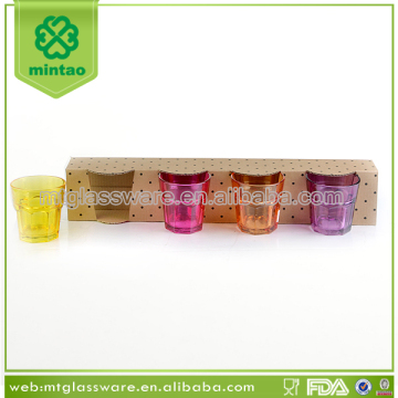 color spray drink glass cup for water and juice