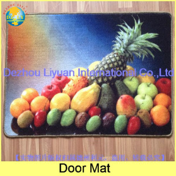 China gold member supplier custom 3D colorful sublimation photo printed cut pile floor mat