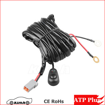 Off road led work light bar ATP Male Plug automotive wire harness