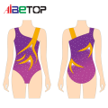 Crystal Rhinestone Gymnastic Leotard for Girl