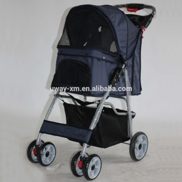 15kg weight capacity dark blue color pet stroller for dogs