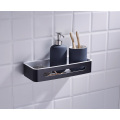 Matte Black Bathroom Shower Basket Wall Mounted Organizer