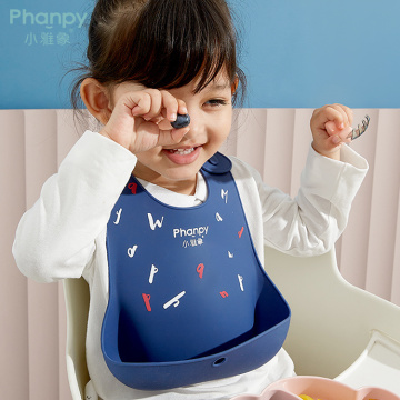 Leicht zu reinigende Silikon-Baby-Lätzchen Abwischbare Lätzchen für Kinder