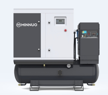 Integrated Industrial use 30HP 22KW screw air compressor with tank and air dryer