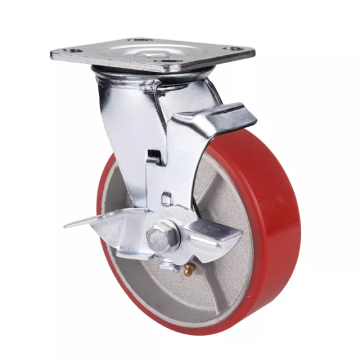 Attractive Price Furniture Castor 100mm PU Castor Wheels