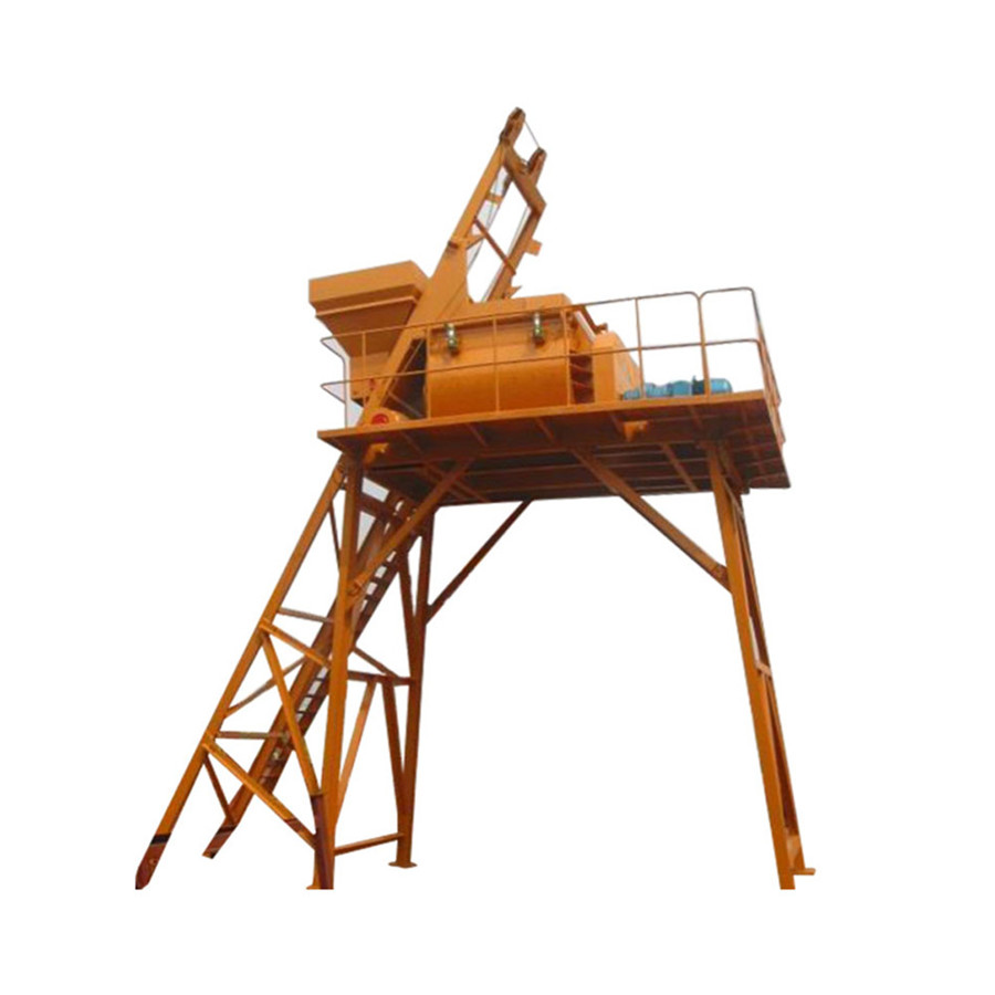 Electric Self Twin Shaft Concrete Mixers For Sale