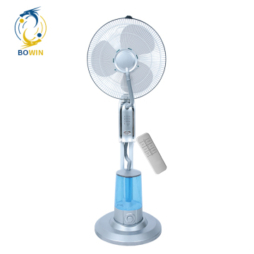 16 Inch Standing Water Mist Fan Humidifier with 3.2L Capacity and Remote Control