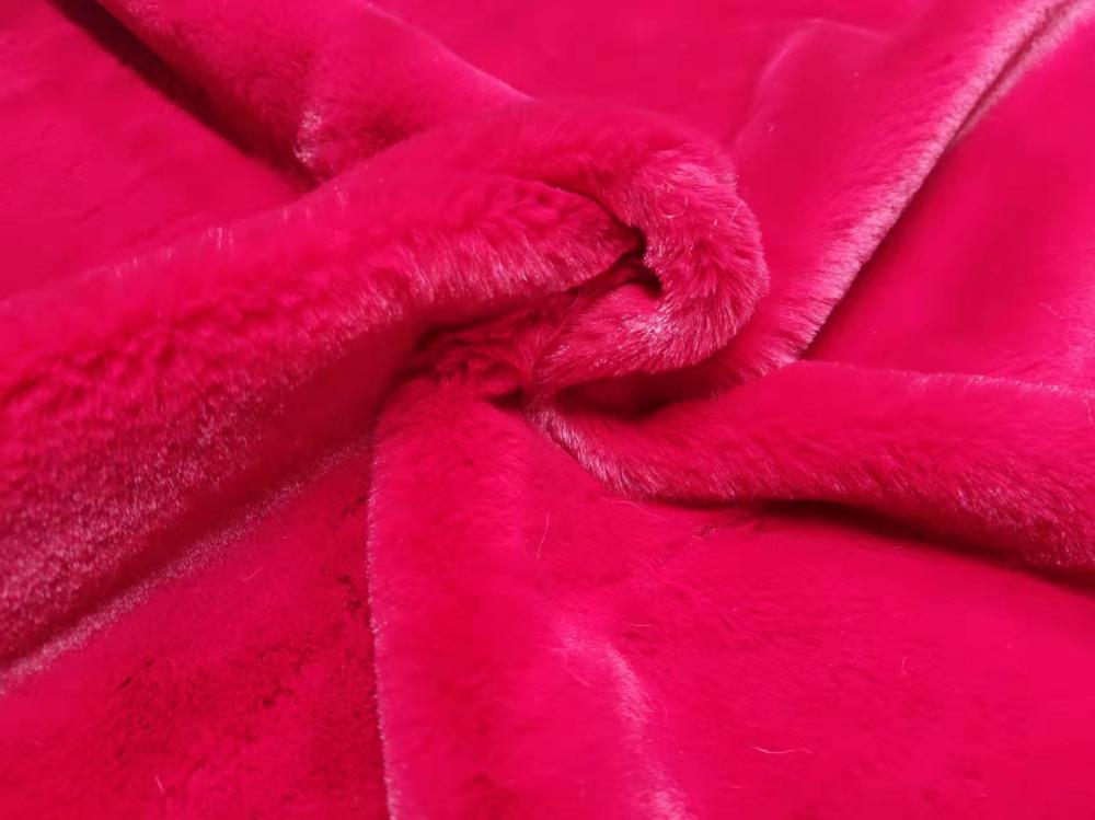 100 Polyester Rabbit Like Mink Hair Knitting Fabric 1 Jpg