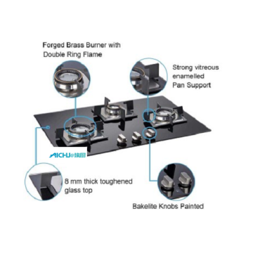 Glen 3 Burners Auto Hob