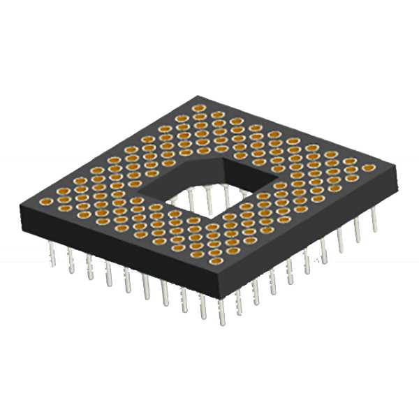 Bearbeitete PGA-Pin-Grid-Array-Sockel 2,54x1,27 mm