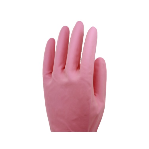 The Household Gloves Pink Comfortable Kitchen Cleaning Latex Long Sleeve Household Rubber Gloves Factory