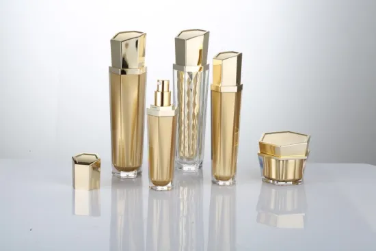 Hexagon Acrylic Spiral Liner Bottles