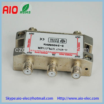 5 to 2400MHz 4 way splitter for CATV antenna
