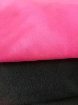 Knitted Polyester spandex 2 sides Brushed fleece fabric