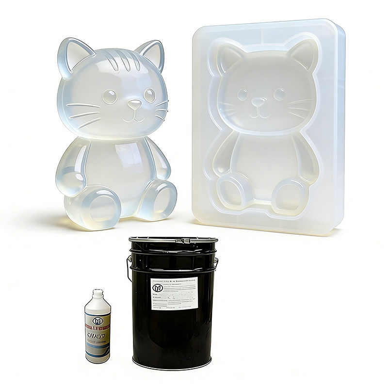 Condensation curing silicone mold rubber