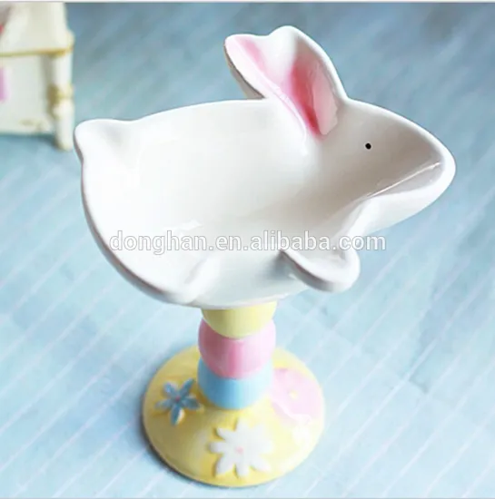 ceramic rabbit shaped bowl