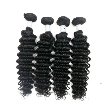 Wholesale Unprocessed 100% Virgin Brazilian Human Hair Deep Wave Hair Extensions