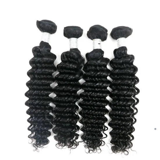 Wholesale Unprocessed 100% Virgin Brazilian Human Hair Deep Wave Hair Extensions
