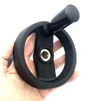 Durable Double Spoke CNC Plastic Hand Wheel