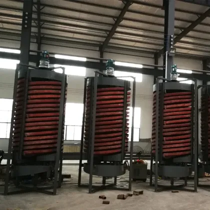 FRP Spiral Chute for Heavy Metal Tailing Recycling: Tungsten Ore, Tin Ore, and Zircon Ore Separation