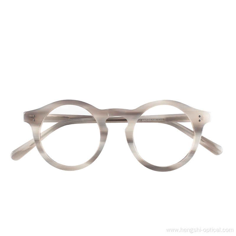 Custom Logo Brand Retro Premium Acetate Optical Eyeglasses Frames