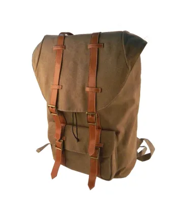 canvas travelling backpack/wax canvas backpack/canvas backpack