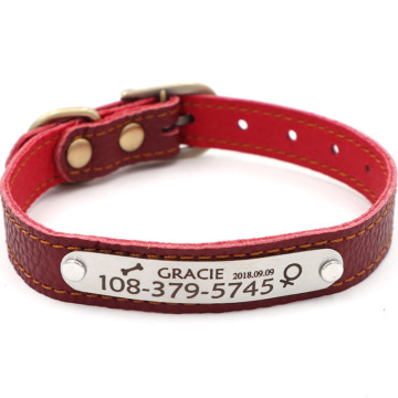 wholesale pet supplies leather collar hot