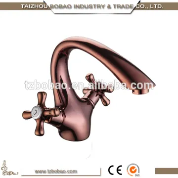 Hot sales basin mixer Antique Rose golden faucet