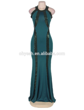 Women sequined elegant evening dress