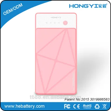 Slim Li-Polymer Battery charger 10000mAh Power Bank HE-758L[HONGYI]