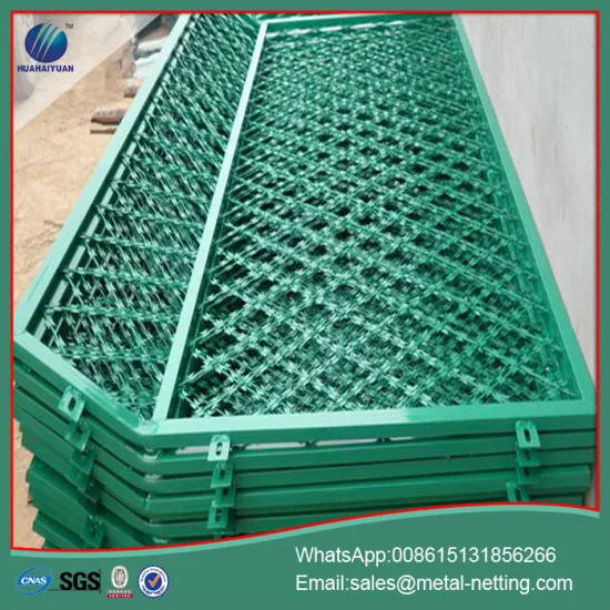 pvc coated razor welded fence razor mesh fence