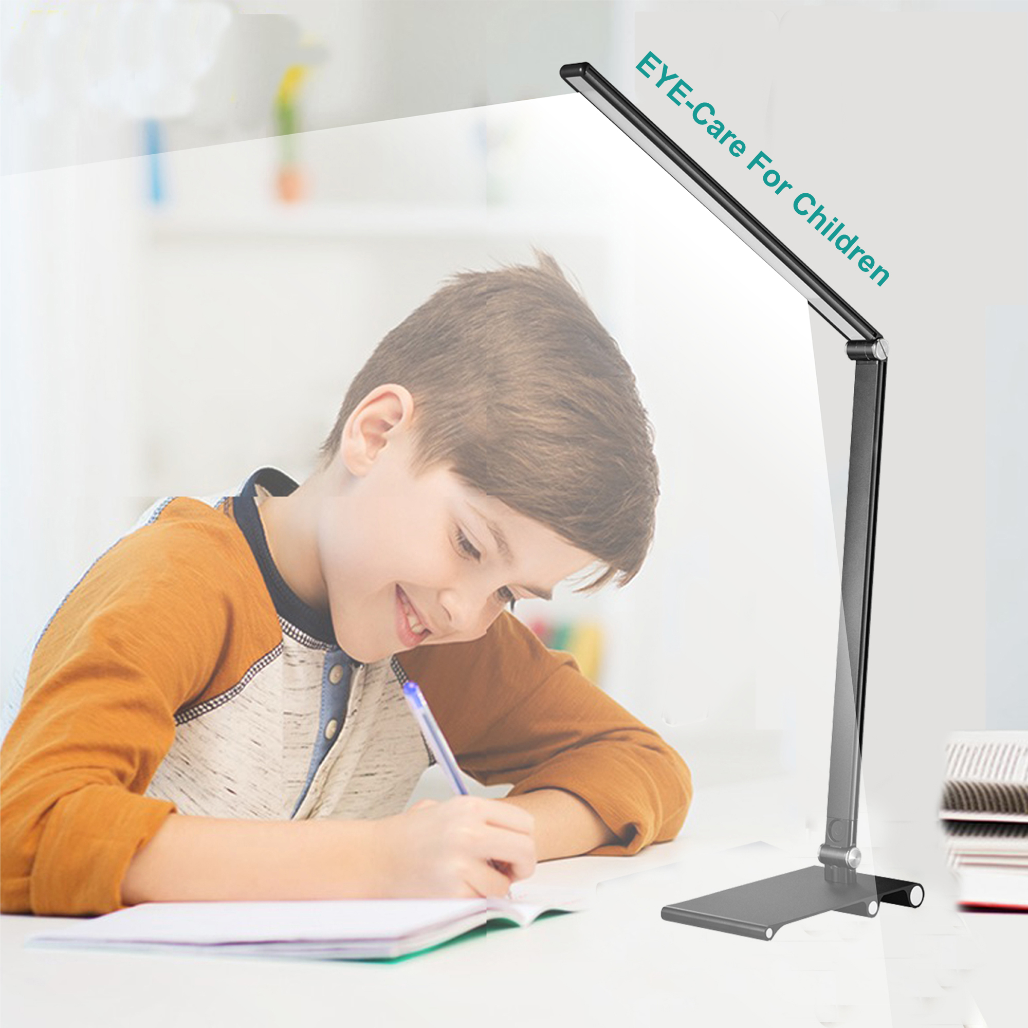 3 Brightness Full Aluminium Eye-Care Desk Lamp