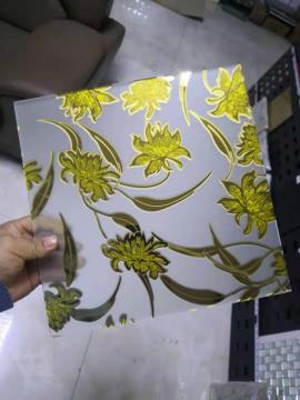 Eissäure Goldglas Eisblumenglas