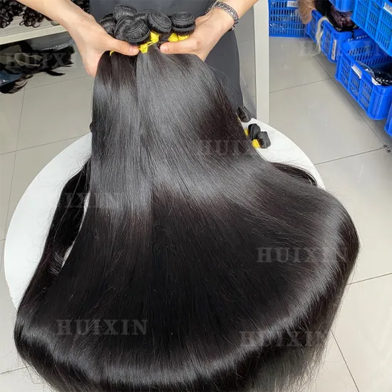 Top Quality Long Straight 100% Raw Human Hair Bundles Wholesale