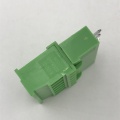 Vertical straight pin connector beside sealed terminal block