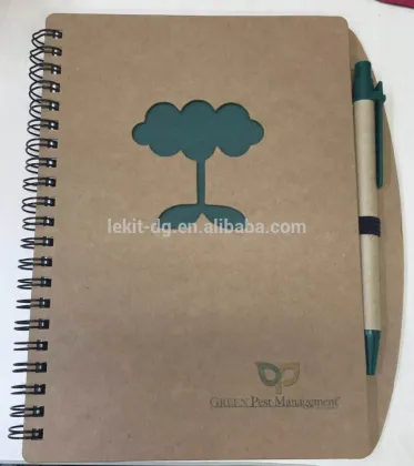 B5 hardcover brown spiral notebooks