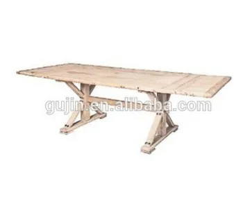 reclaimed elm wood rectangle dining table extensions