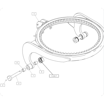 Grade-all 14M-3 turntable assembly 420-4791/420479