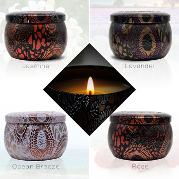 Round Tins Container Private Label Scented Candles