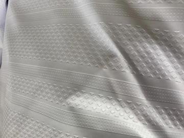 Polyester white emboss fabric