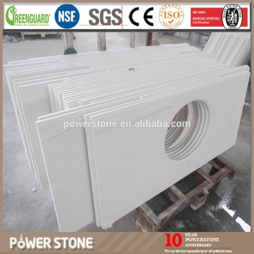 Pure White Quartz Stone Countertop