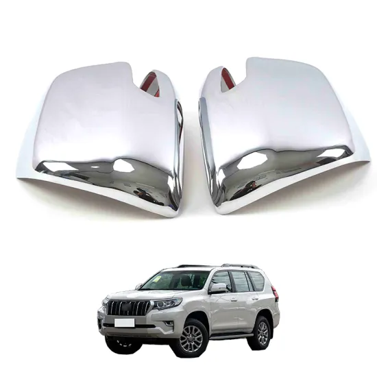 OEM Car ABS Carbon Fiber Chrome Exterior Trim Accessories for Toyota Prado Rearview Mirror Cover