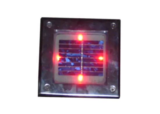 Outdoor Square Red Solar Led Garden Light With Rechargeable Batteries